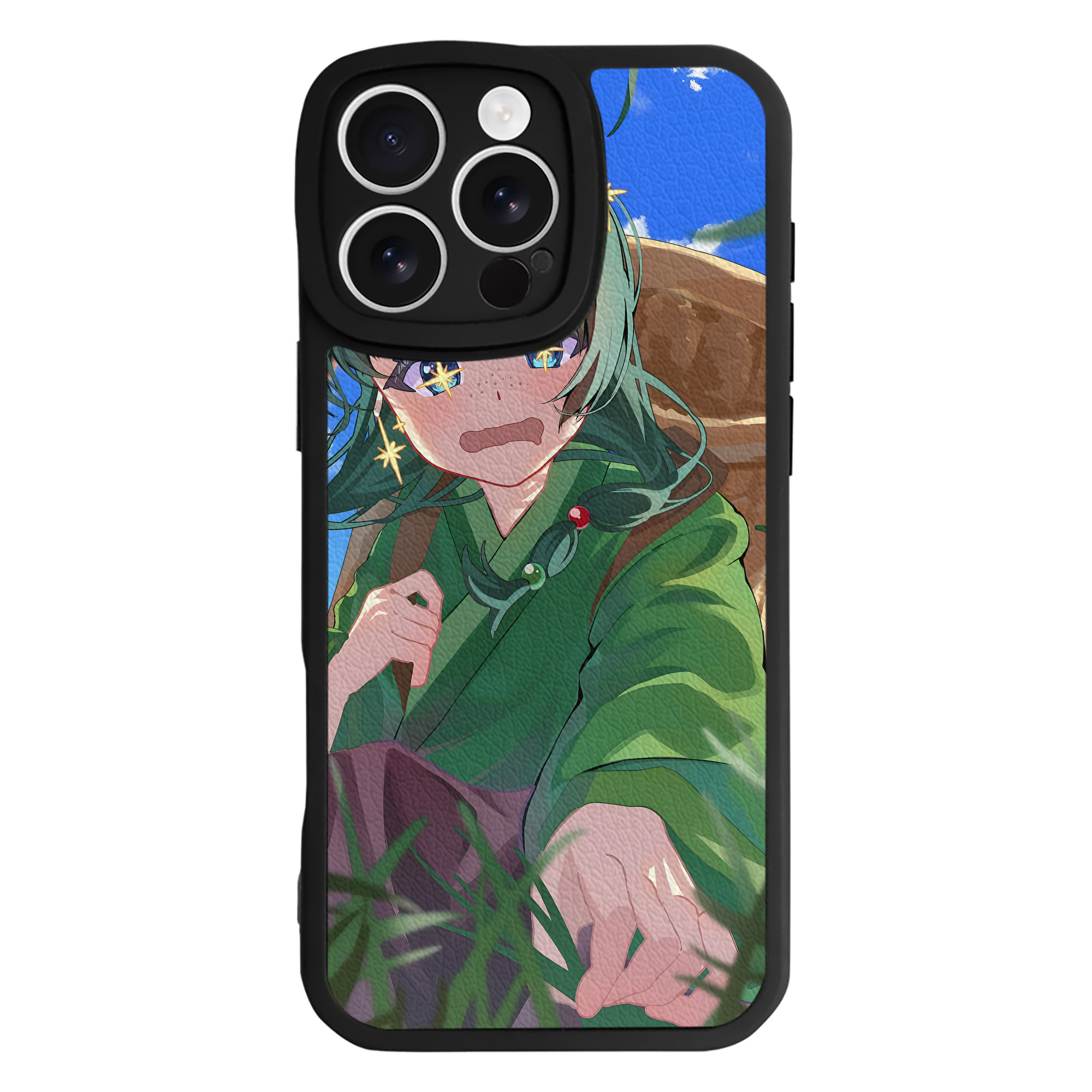 （画像用） 薬屋のひとりごと The Apothecary Diaries 【iPhone 16シリーズ対応】シリコンスマホケース（レザー調） 材質：シリコン